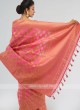 Pink Weaving Saree